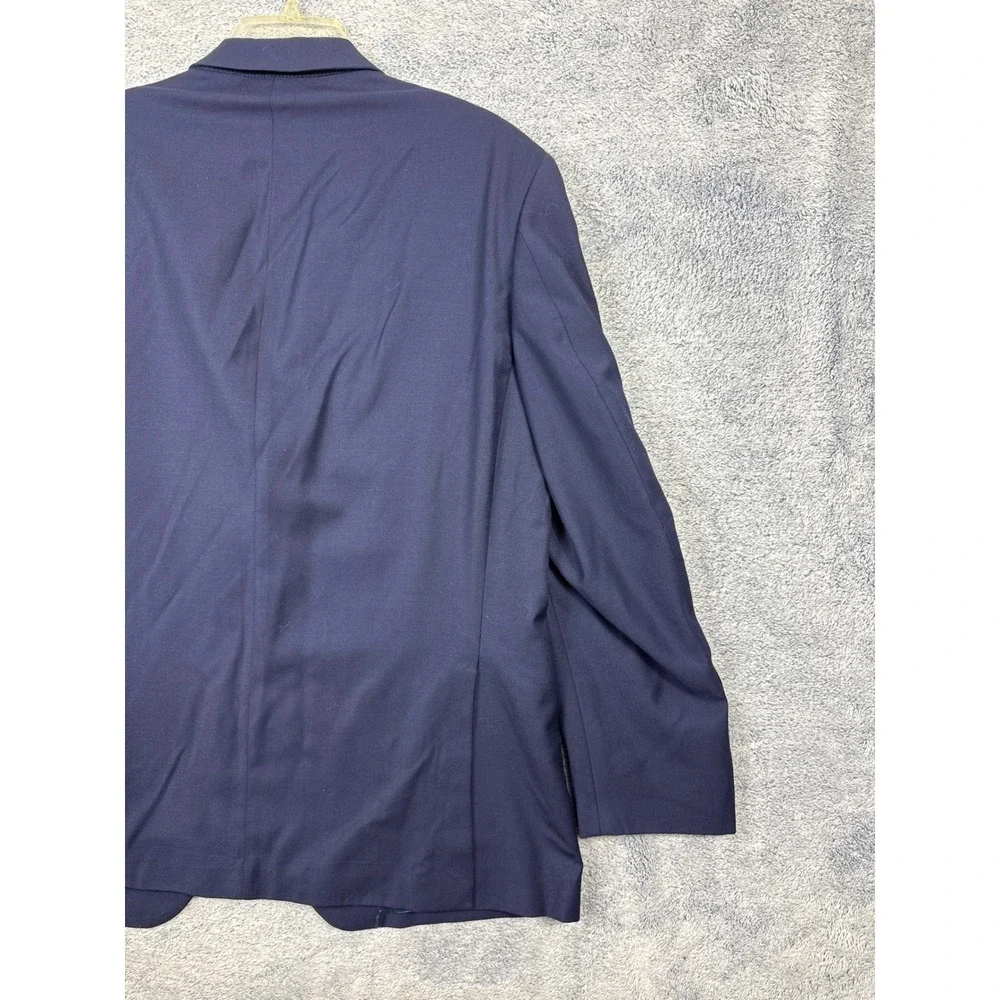 Peter Millar Mens 44R Navy Blue 100% Wool 2 Button Blazer Sport Coat Jacket